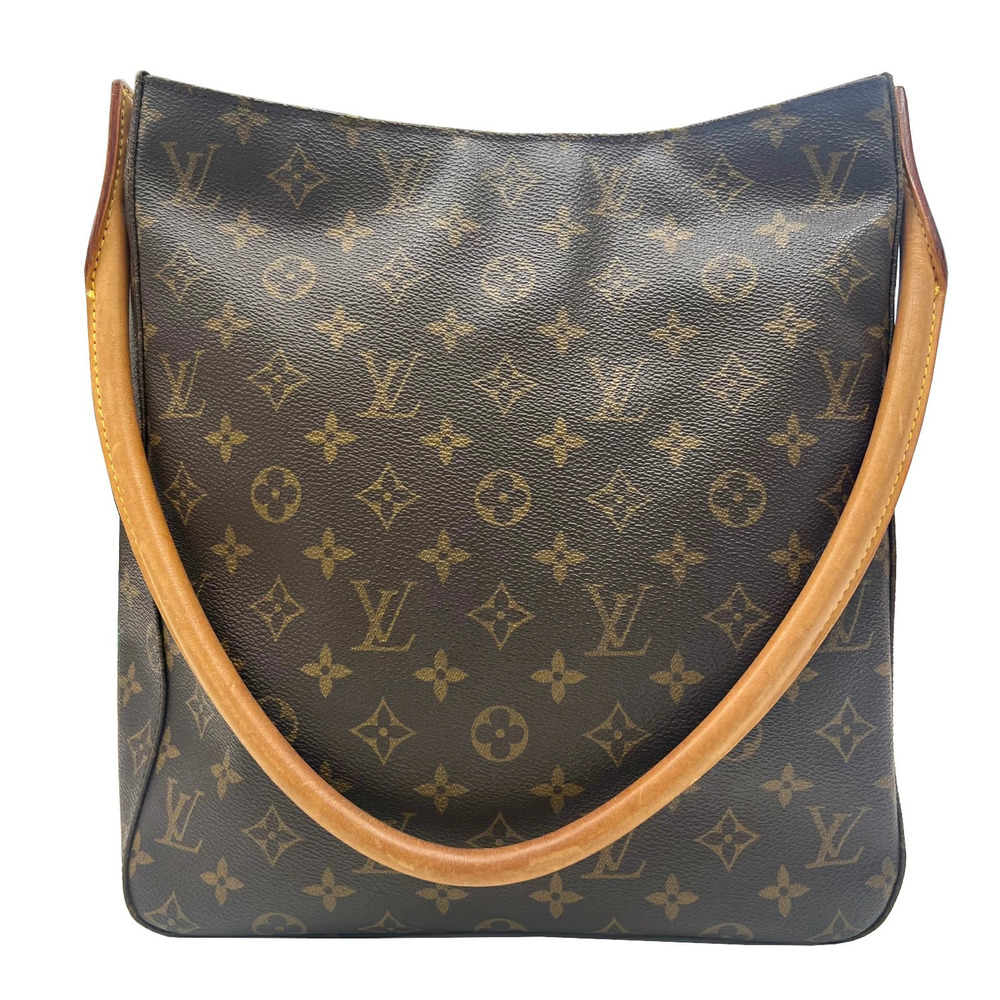 Louis Vuitton Looping Monogram LV Shoulder Bag Brown